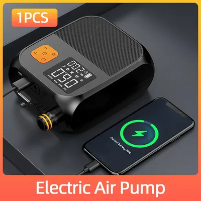 Smart Electric Pump 25PSI SUP Pump 8000mAh Inflation Paddle Board Pump for Kayaks Wind Wings SUPs