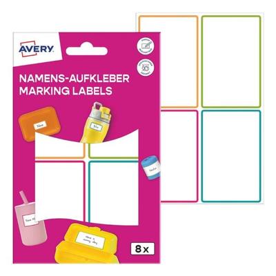 Avery Zweckform 8er-Pack Namens-Aufkleber 48x70 mm Image
