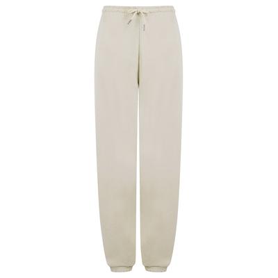 Sweatpants Bebo High Waisted Brushback Fleece Cuffed Joggers in Ivory - Amara Reya / 18 - Tokyo Laundry