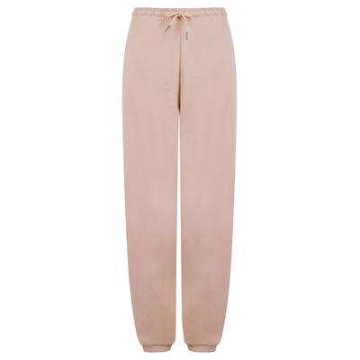 Sweatpants Bebo High Waisted Brushback Fleece Cuffed Joggers in Pink - Amara Reya / 18 - Tokyo Laundry