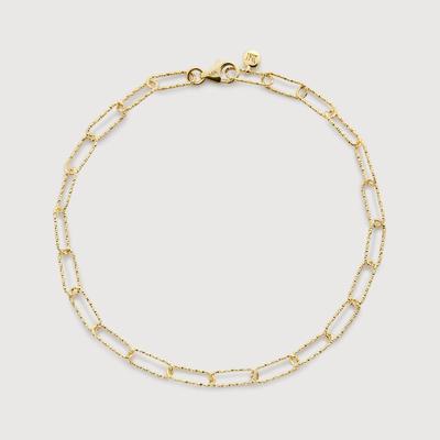 Gold Alta Textured Mini Chain Bracelet