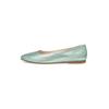 Ballerina HENRY STEVENS "Audrey B Businessschuh", Damen, Gr. 39, grün (mint), Leder, elegant, Schuhe, Damen Halbschuhe Leder handgefertigt, Slipper