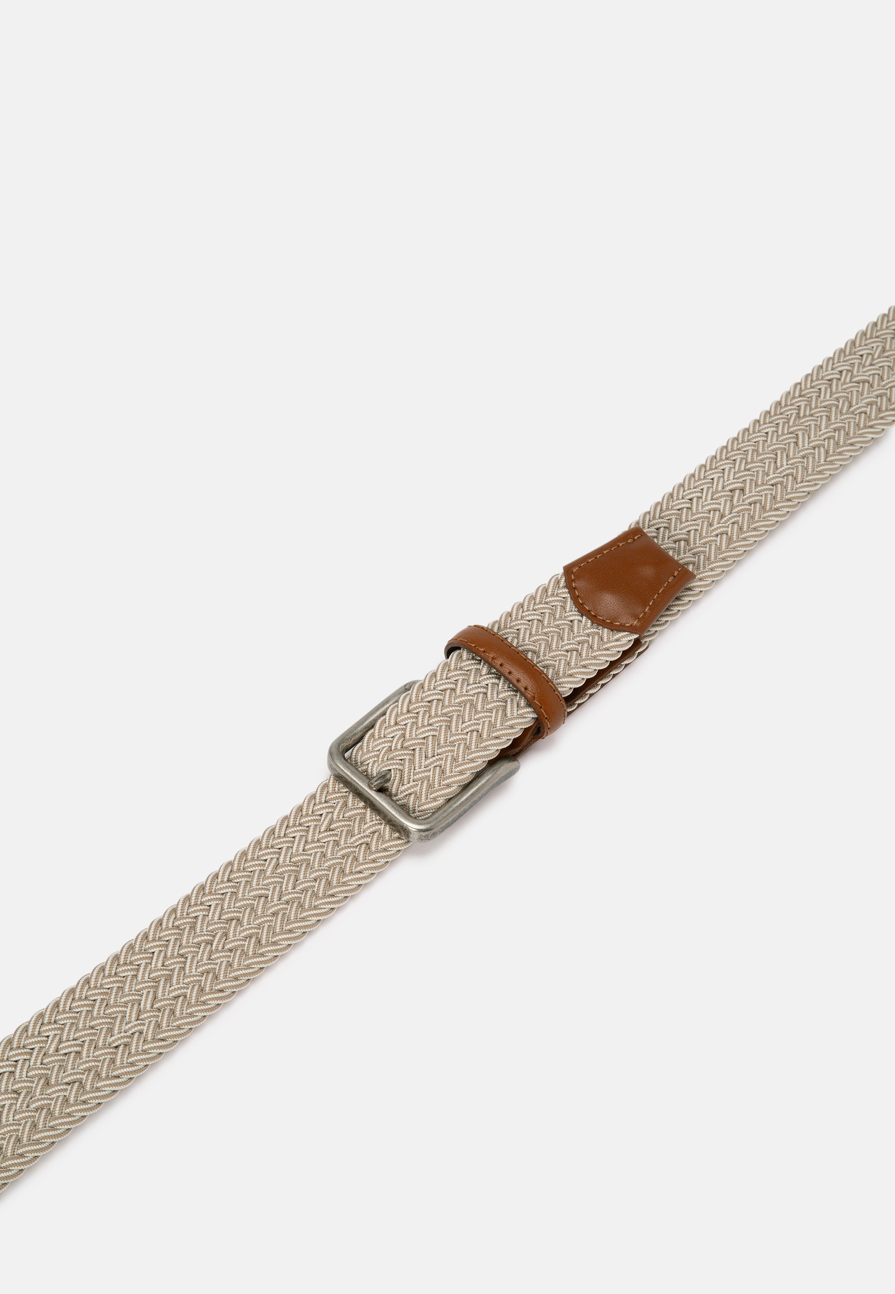 Flechtgürtel LLOYD MEN’S BELTS "Lloyd Belts Herrengürtel 0238", Jungen, Gr. 95, beige (sand), Kunstfaser, Gürtel Image