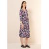 Blusenkleid CECIL, Damen, Gr. S (38), US-Größen, weiß (vanilleweiß), Web, 100% Baumwolle, bedruckt, casual, normal knielang, V-Ausschnitt, 3/4-Ärmel Bündchen, Kleider, knielang