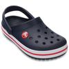 Clog CROCS "Crocband Clog", Kinder, Gr. 25, blau (navy, rot), Croslite, casual, Schuhe, Sandale, Sommerschuh, Badeschuh mit Lüftungsöffnungen