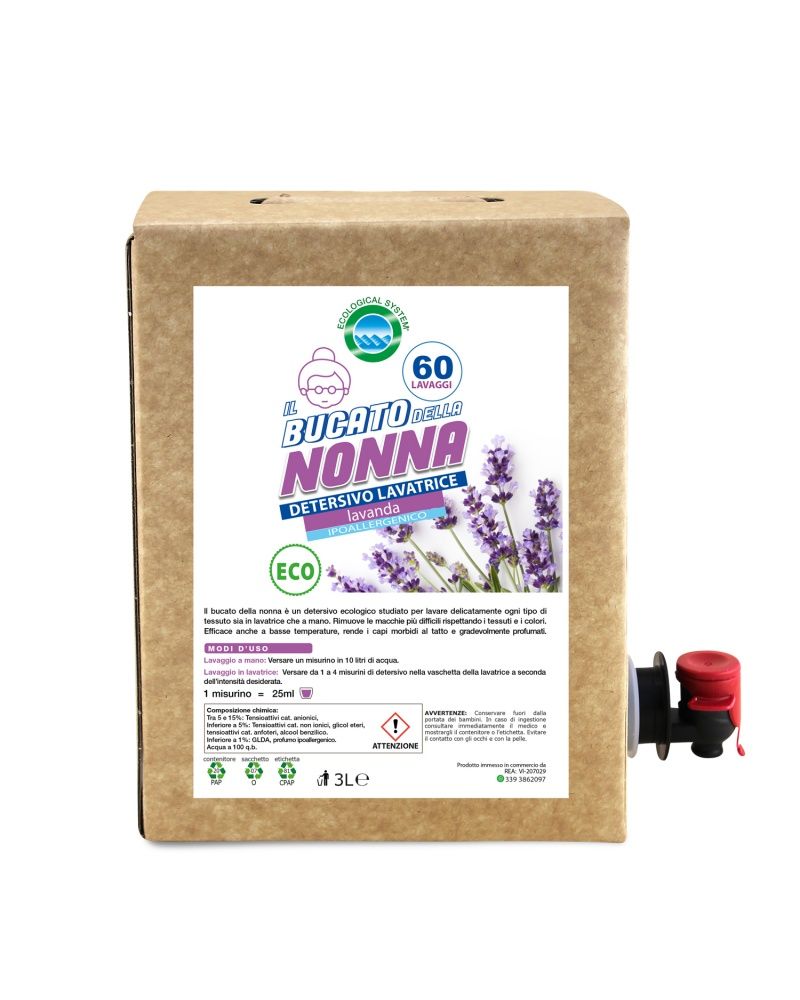 Bucato della nonna detersivo lavatrice - Tutochimica 3 l