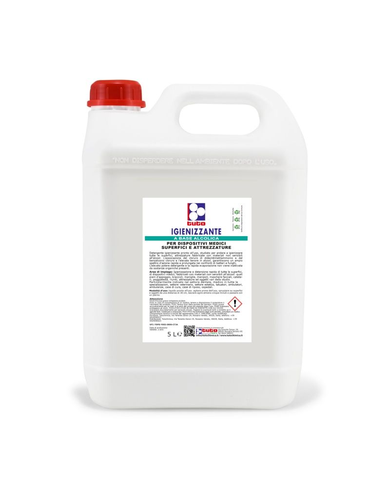 Igienizzante per strumenti medici e attrezzature - Tuto 5 l