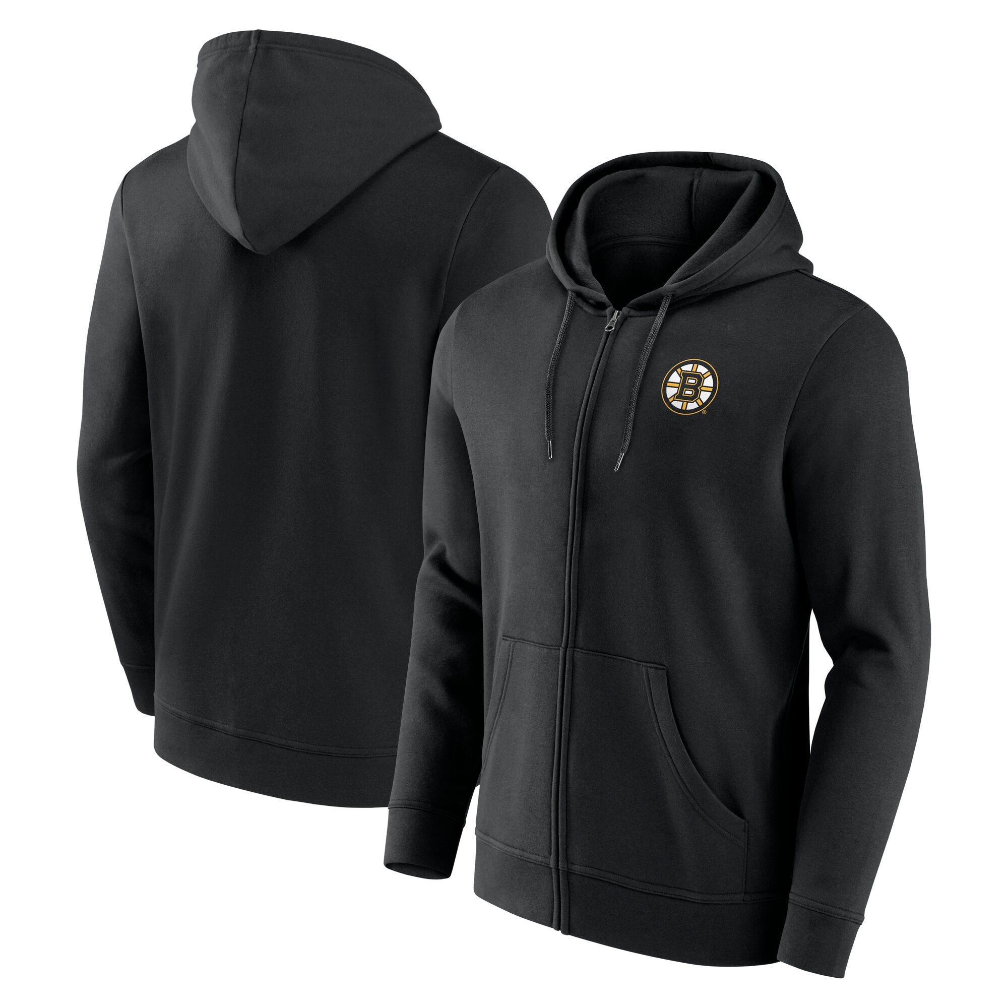 Boston Bruins Primary Logo Reißverschluss Hoodie - Herren Image