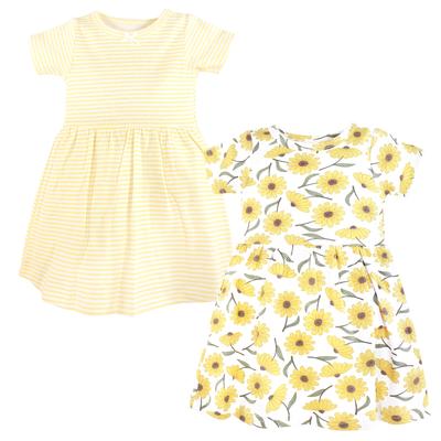 Hudson Baby Girls Cotton Dresses, Daisy