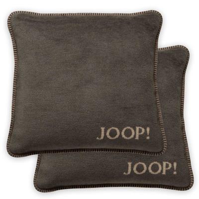 JOOP! Kissenhülle 2er Pack 'MDF Doubleface' Braun Image