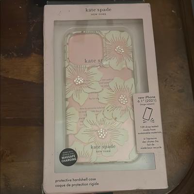 Kate Spade Cell Phones & Accessories | Kate Spade Pink Phone Case Floral Design | Color: White | Size: Os
