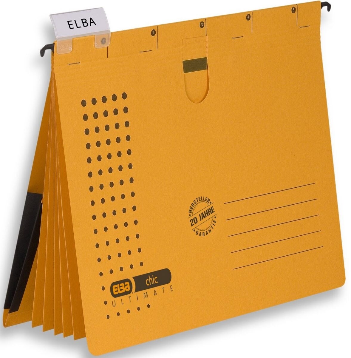 ELBA Organisationshängehefter chic Ultimate 5 Stück gelb Packung mit 5 Stück Image