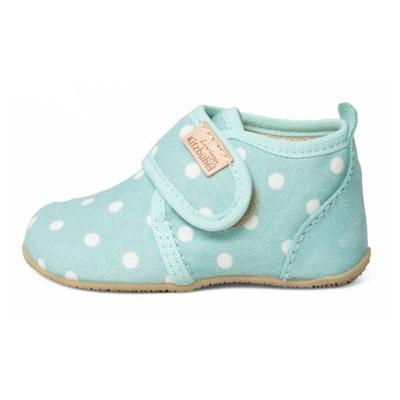 Living Kitzbühel - Kid's Babyklett Pauli Pünktchen - Hüttenschuhe 22 | EU 22 grau Image