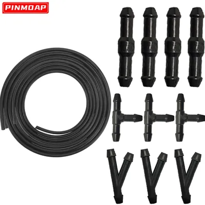 Car Wiper Spray Pipe Joint T Y I Type Windshield Washer Pipe Nozzle Wiper Cleaning Water Hose Tube Joint Connector Accessories