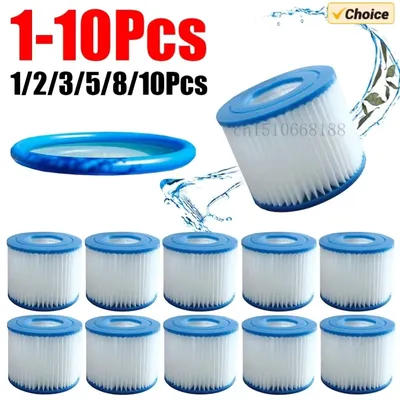 Type VI Pool Filter Replacement Swimming Pool Filter for Flowclear Size VI Filter Cartridge Lay-Z-Spa for Intex Filter