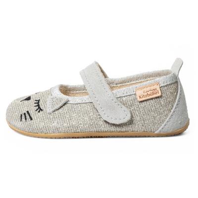 Living Kitzbühel - Kid's Schlafendes Kätzchen Ballerina - Hüttenschuhe 25 | EU 25 grau Image