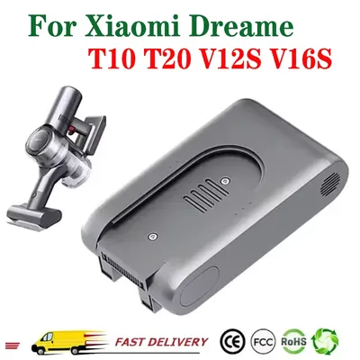 NEUE 25,2 V 5000 mAh T20 Ersatz Batterie Für Xiaomi Dreame T20 Cordless Staubsauger Wiederaufladbare Li-Ion Batterie 5000 mAh Image