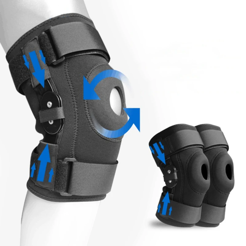 1PC Orthopädische Knie Pad Brace Sehne Bänder Meniskus Schmerzen Relief Unterstützung Kompression Klapp Knie Schutz Strap für Männer frauen Image