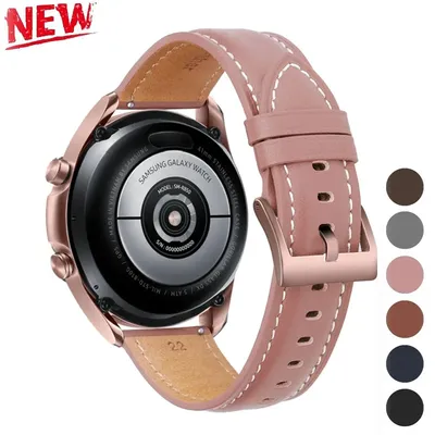 Lederarmband für Samsung Galaxy Watch 7 6 5 4 Gear S3 Frontier Armband 22 20 mm für Huawei Watch GT2 Image