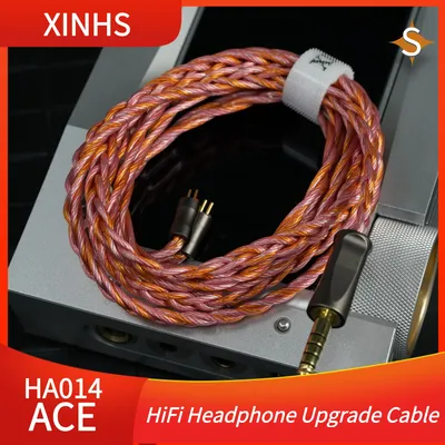 XINHS HA014 HiFi-Kopfhörer-Upgrade-Kabel, symmetrisches Kabel 2,5/3,5/4,4/IE900 2PIN MMCX für Jugendliche M5 Olina IEM Image