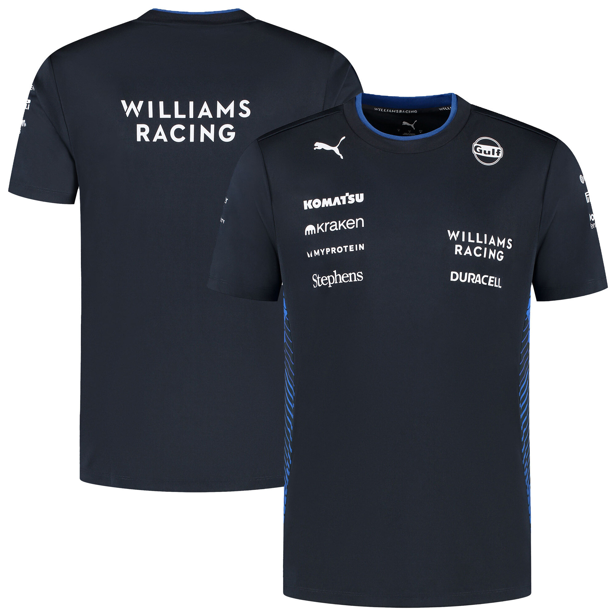 Williams Racing 2025 Team-T-Shirt – Marineblau Image
