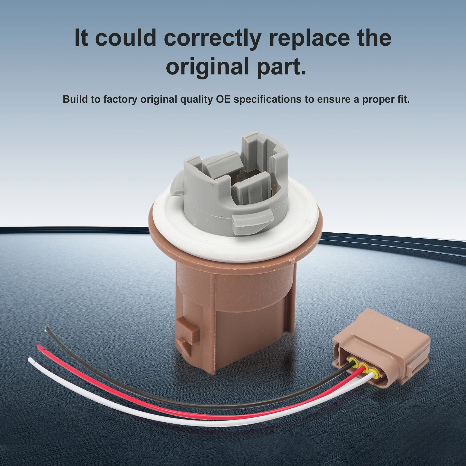 2PCS Rücklicht Bremsleuchte Signal Licht Buchse mit Kabelbaum für Duty Lincoln Ford F-150 F-250 F-350 Super 2U5Z13411SA YF1Z13411CA Image