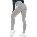 Per donna Pantaloni da yoga Leggings da yoga Rete Fascia Elastica Controllo addominale Sollevamento glutei Yoga Allenamento in Palestra Pilates Pantaloni Nero Rosa Blu Autunno Gli sport Abbigliamento