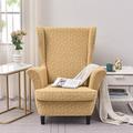 Copripoltrona con schienale alto, in tessuto jacquard elasticizzato, per poltrone con schienale alto, copripoltrona con schienale alto, protezione antiscivolo per mobili, per l'arredamento della casa,