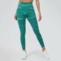 Per donna Pantaloni da yoga Leggings da yoga Fascia Elastica Sollevamento glutei Controllo addominale Pilates Allenamento in Palestra Allenamento Pantaloni Tinta a nodi Giallo Rosso Blu Autunno Gli