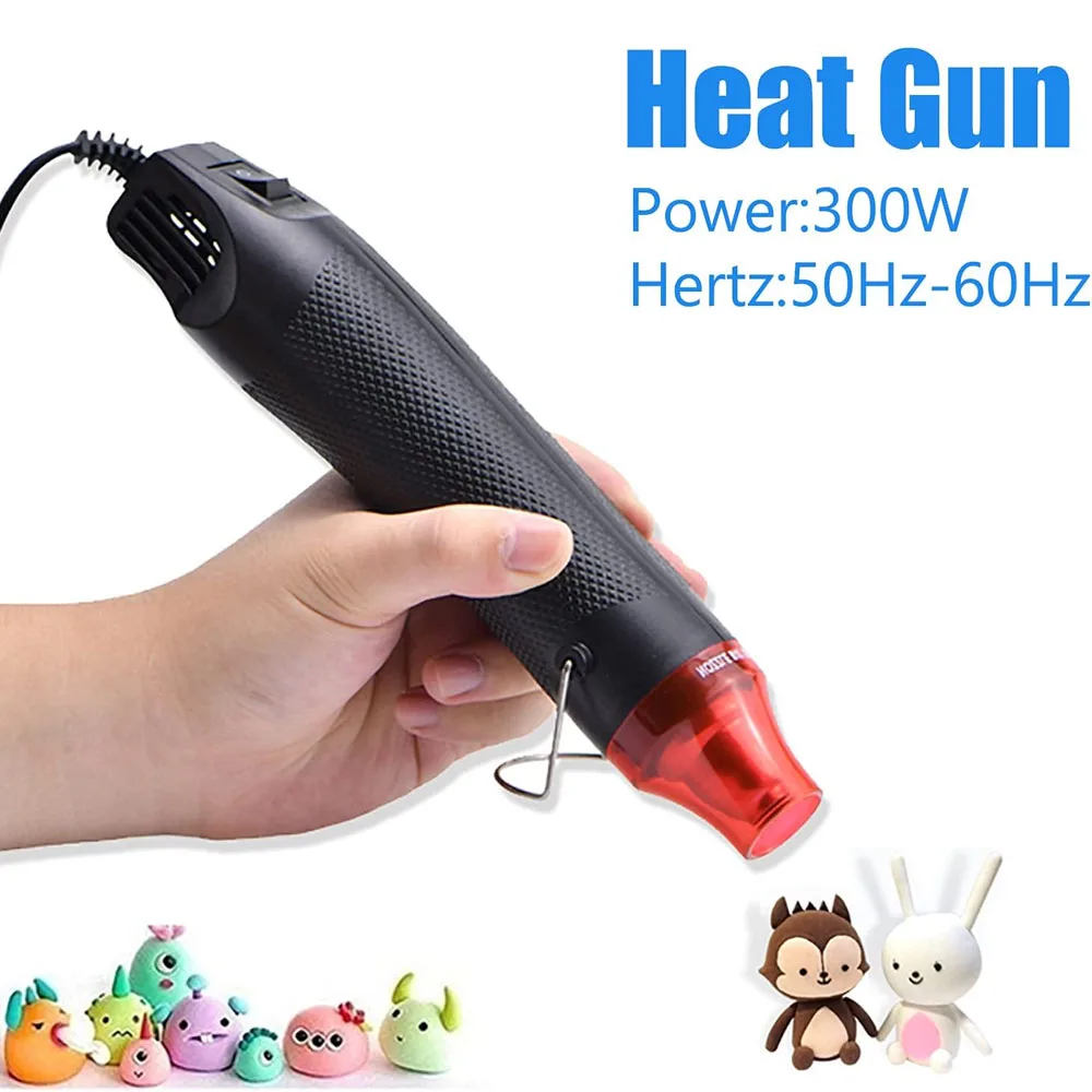 Pistolet à Air chaud 220/110V, outil de bricolage, outil électrique thermique, Mini souffleur artisanal à température de soudure avec siège de support rétractable