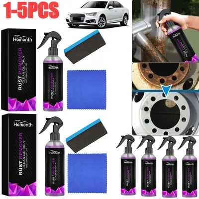 1-5pcs 100ml Car Super Rust Remover Spray Car Maintenance Iron Powerful Cleaning Auto Rim Wheel Hub