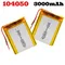 Rechargeable 3.7V 3000mAh Li-Po Battery 104050 Lithium Polymer Battery Li-Po Li Ion Lipo Cells for GPS MP3 MP4 PDA Camera
