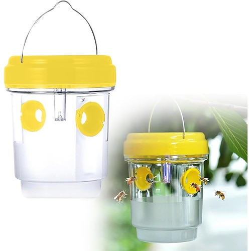 Trappole per vespe da appendere all'esterno, trappola solare per api da esterno, trappole per calabroni, acchiappa-vespe da esterno per giardino