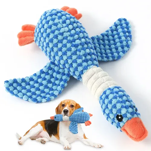 Jouets en peluche mignons pour chiens, jouet couineur de canard pour chiot, son d'oie sauvage, jouet à mâcher pour petits, moyens et grands chiens, nettoyage des dents