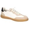 Slip-On Sneaker MUSTANG SHOES, Herren, Gr. 47, beige (sanftes weiß, beige), Lederimitat, kontrastfarbene Details, casual, Schuhe, Slipper, Freizeitschuh im Retro-Look