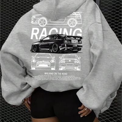 TEMU Hoodie, Drawstring Casual Hooded Sweatshirt For Winter & Fall, Women's Clothing Image