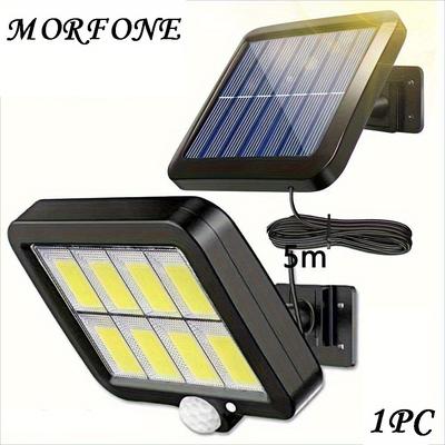 TEMU Morfone Outdoor Solar Lights With Independent Solar , Equipped With Outdoor Lighting Motion Sensors, Automatically Turn On Lights: Garage, Terrace, Swimming Pool, Holiday Courtyard Party Lighting Image