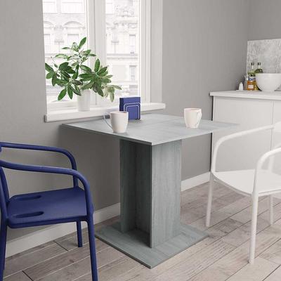 TEMU Dining Table Grey 80x80x75 Cm Wood Image