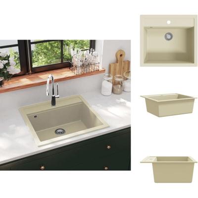 Küchenspülen & Spülbecken - Living Granitspüle Einzelbecken Beige Image