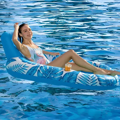 Water toy inflatable floating bed Floating Water Hammock Recliner Swimming pool Mattress Inflatable Toy Float Lounge rest bed