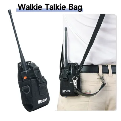Tactical Walkie Talkie Pouch Oxford Molle Radio Pouch Outdoor Sport for Baofeng UV-21 pro 5R