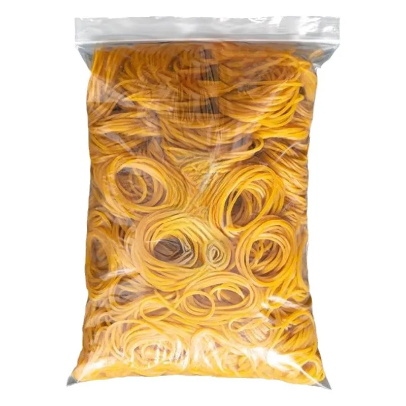 Hochelastisches, langlebiges und hochtemperaturbeständiges gelbes Gummiband-Industriespielzeug werden häufig im Set 100/300/666-teilig verwendet Image