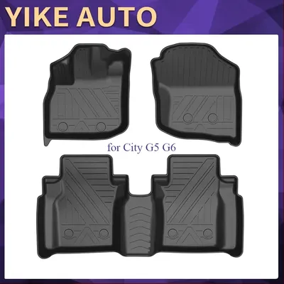 Auto Car Floor Mats For Honda City G5 G6 2008-2020 All-Weather TPE Foot Mats Pad Waterproof Tray Mat