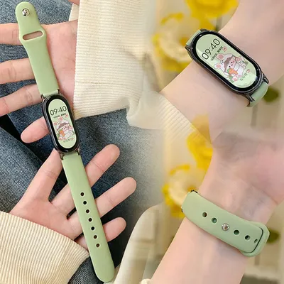 Silikon Strap Für Xiaomi Mi band 8-9 NFC Sport Gürtel Ersatz miband 9 Armband wasserdichte smart Image