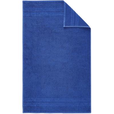 Handtuch DYCKHOFF "Saphir Friseurhandtücher", blau (royal), B:47cm L:85cm, Frottier, Frottier, Handtücher (Packung), Farbecht und besonders strapazierfähig, 47x85 cm Image