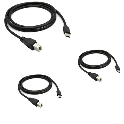 Flexibles USB-C-auf-USB-B-Druckerkabel, B-Stecker auf C-Stecker, Ersatz für Druckerkabel Image