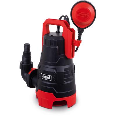 Schmutzwasserpumpe SCHEPPACH "»DWP400«", rot (rot, schwarz), Pumpen, 400 W, max. 9000 L/h, 0,6 bar Image
