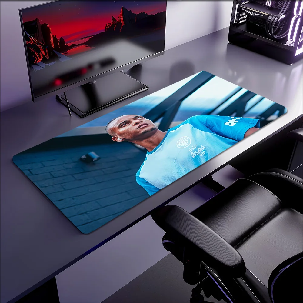 Fußball A-A-Akanji Gummi Desktop XXL M-M-Manual Schreibtische Rutschfestes Gaming Verdicktes großes Stern-Mauspad Büro Image