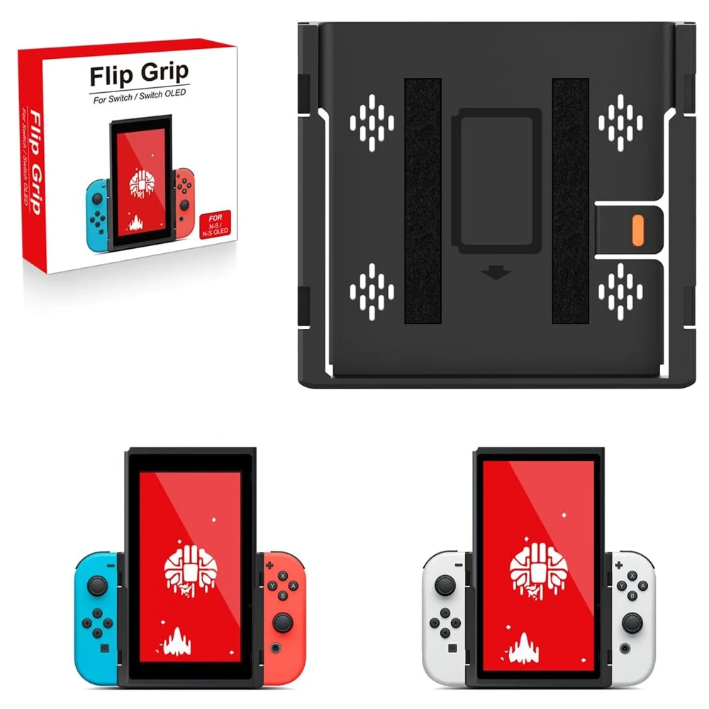 Grip Flip Vertikale Halterung für NS OLED/Switch Spielkonsole Joystick Controller Halter Ständer für Nintendo Switch Zubehör Image