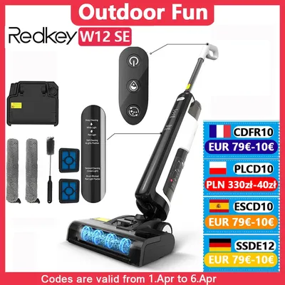 Redkey W12 SE Akku-Nass-Trockensauger, intelligenter kabelloser Multi-Surface-Staubsauger, Image